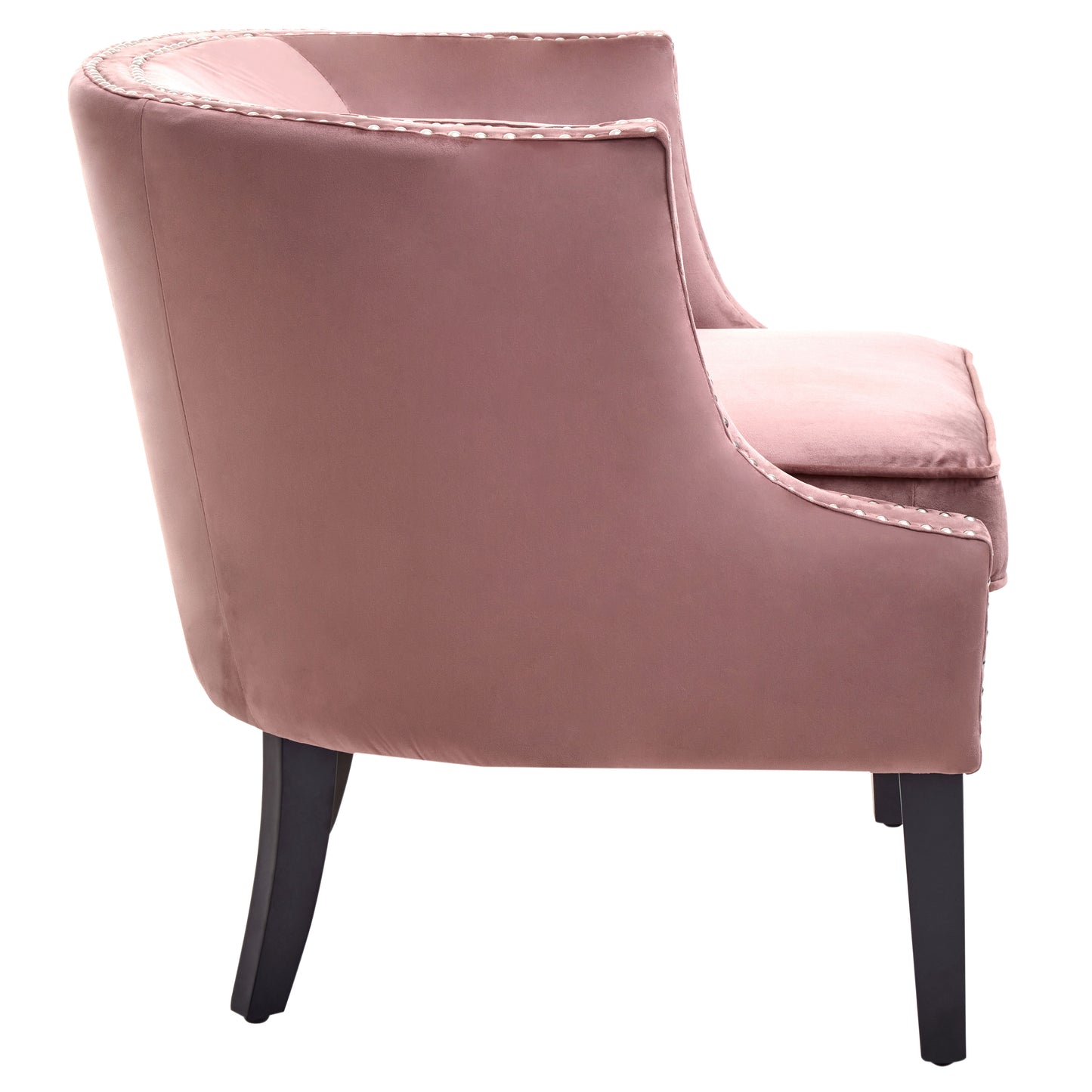 Eloise Pink Velvet Studded Chair