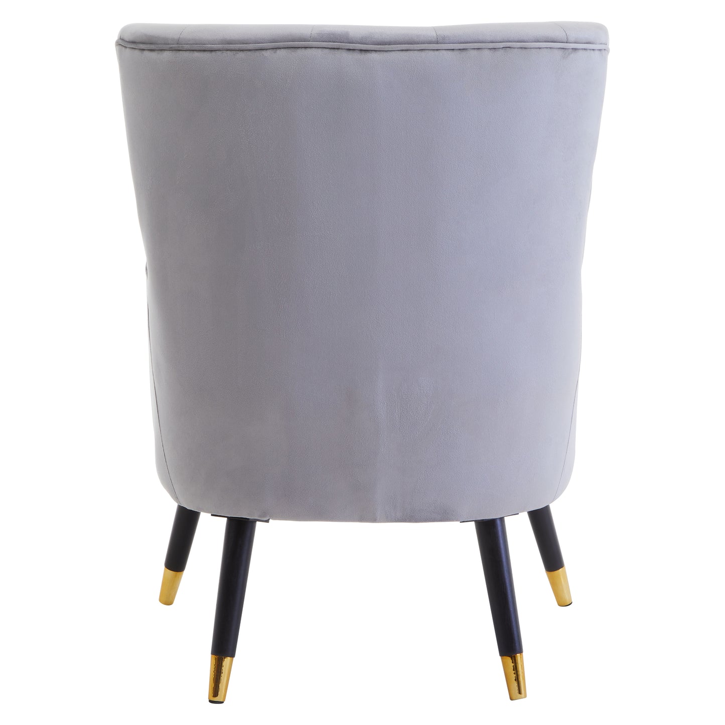 Lavinia Grey Velvet Tufted Chair