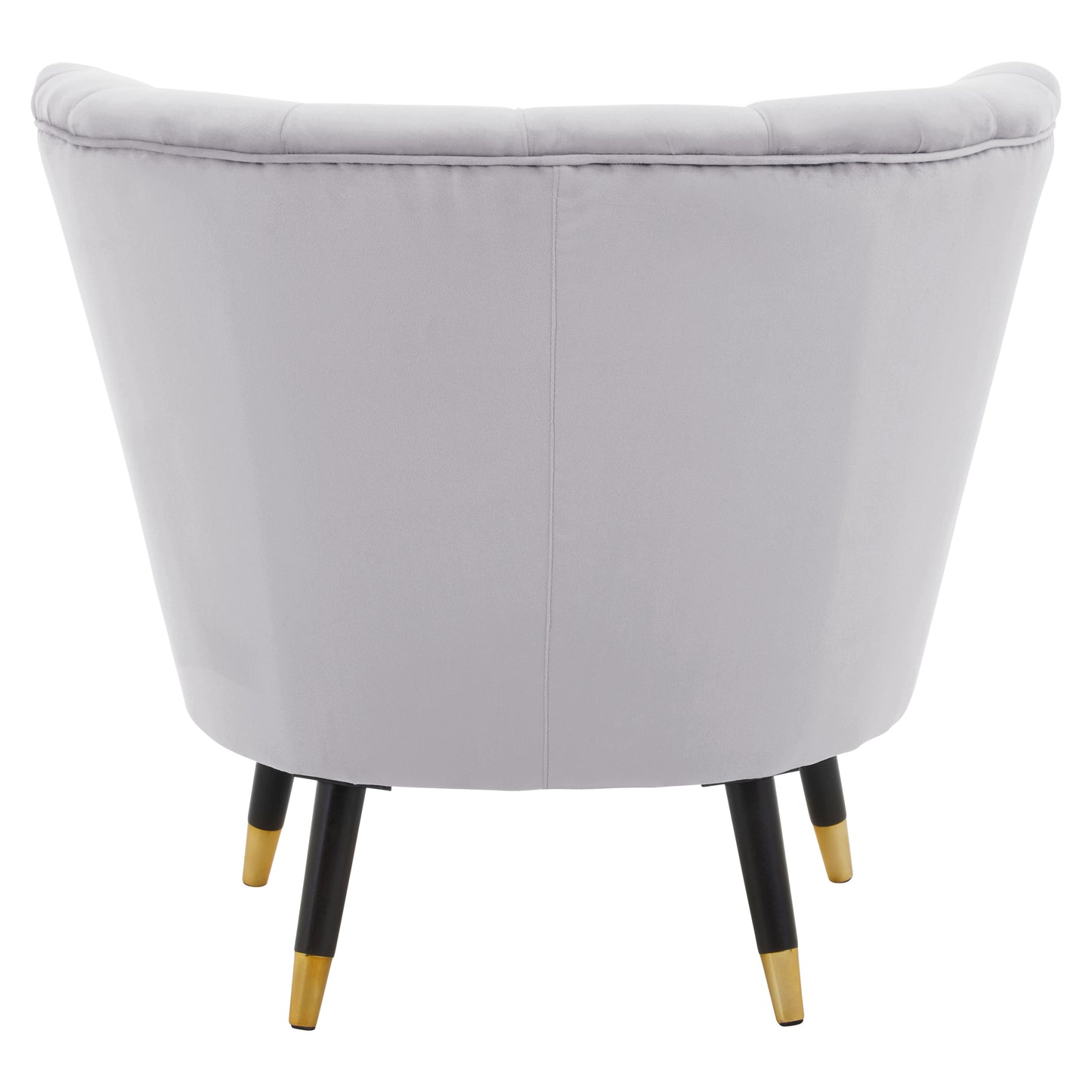 Maeve Grey Velvet Shell Accent Chair