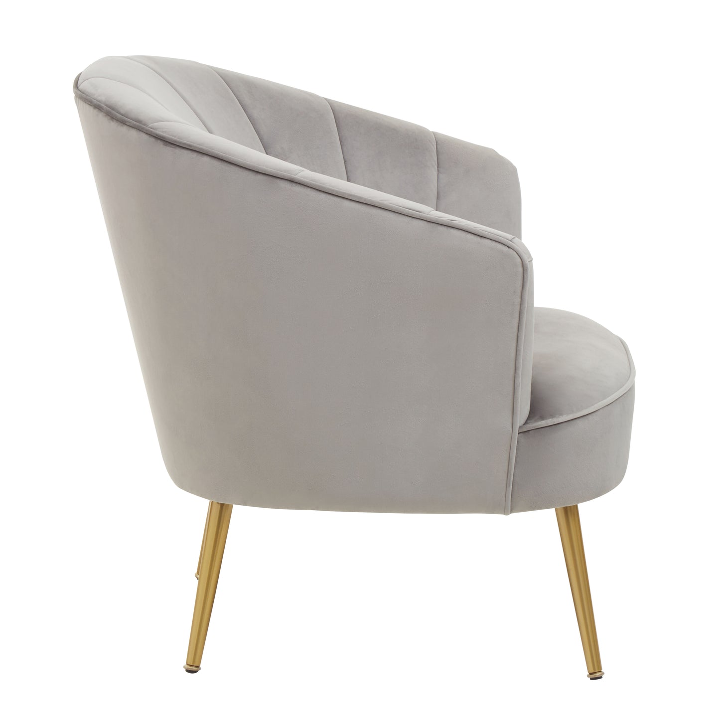 Mae Grey Velvet Chair