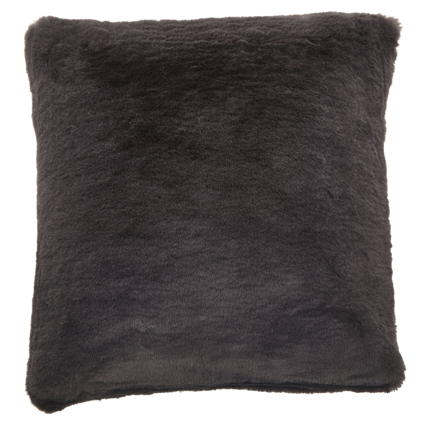 Grey Square Fur Cushion
