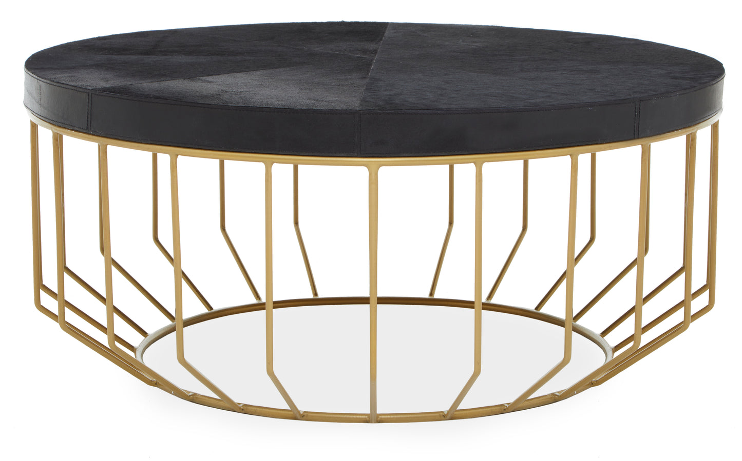 Giana Hair On Hide Round Coffee Table
