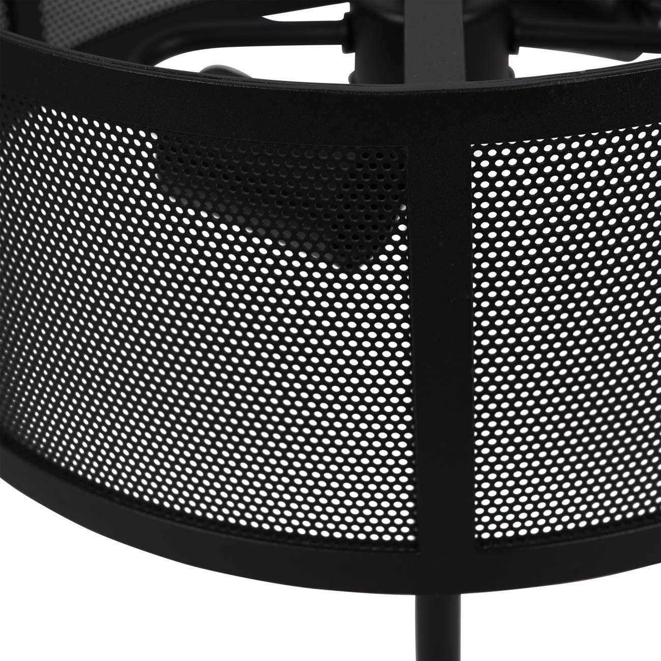 Storm Mesh Black Table Lamp with Shade