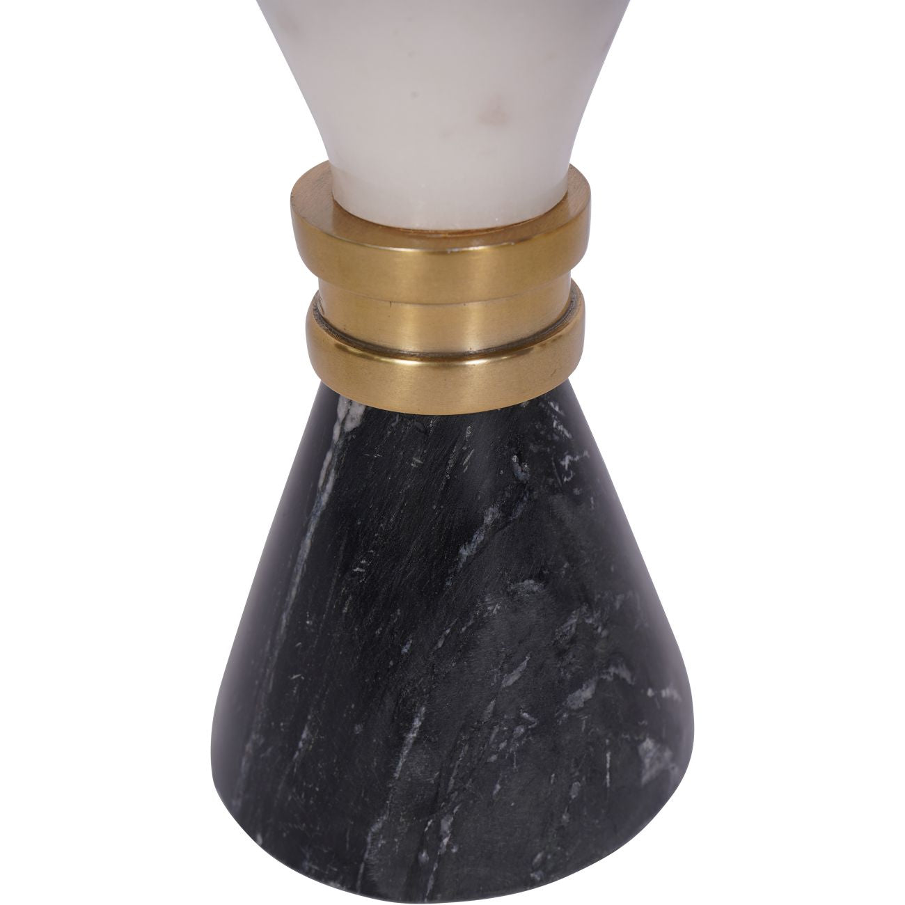 Ravello White & Black Mable Candle Holder 25cm