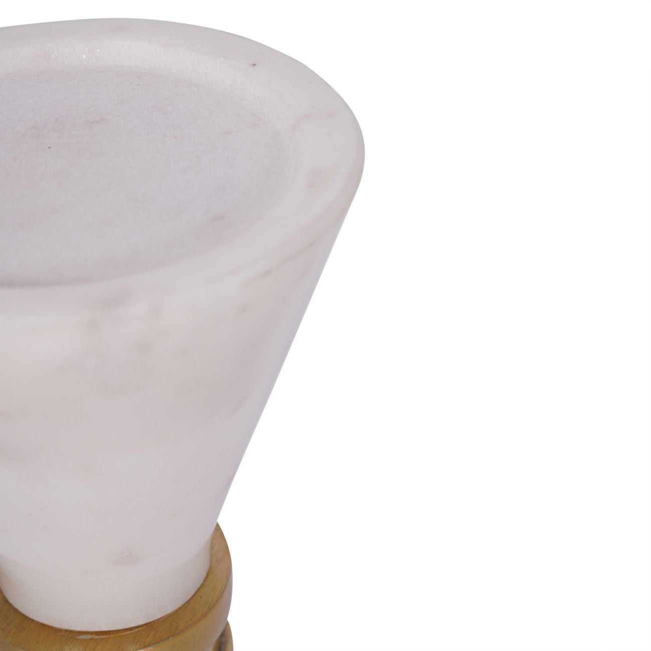 Ravello White & Black Mable Candle Holder 25cm