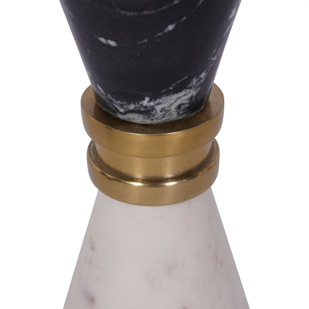 Ravello Black & White Marble Candle Holder 21cm