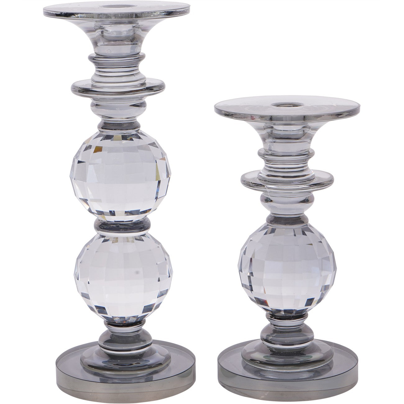 Kersey Glass Candle Holder 26.5cm