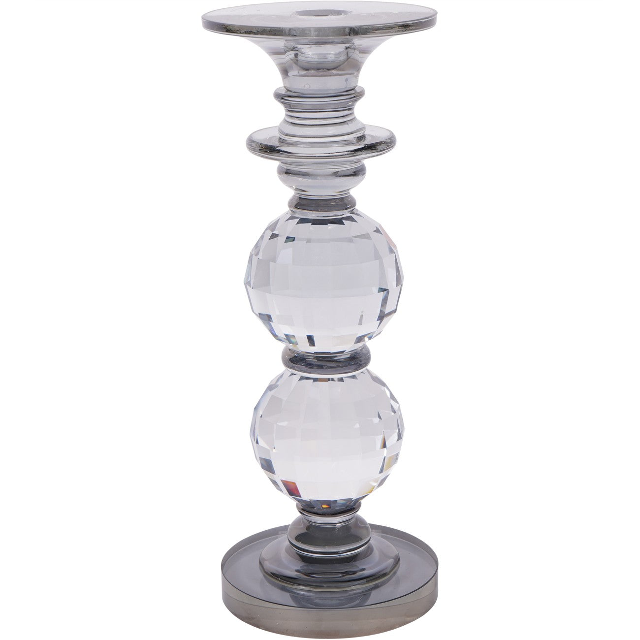 Kersey Glass Candle Holder 26.5cm