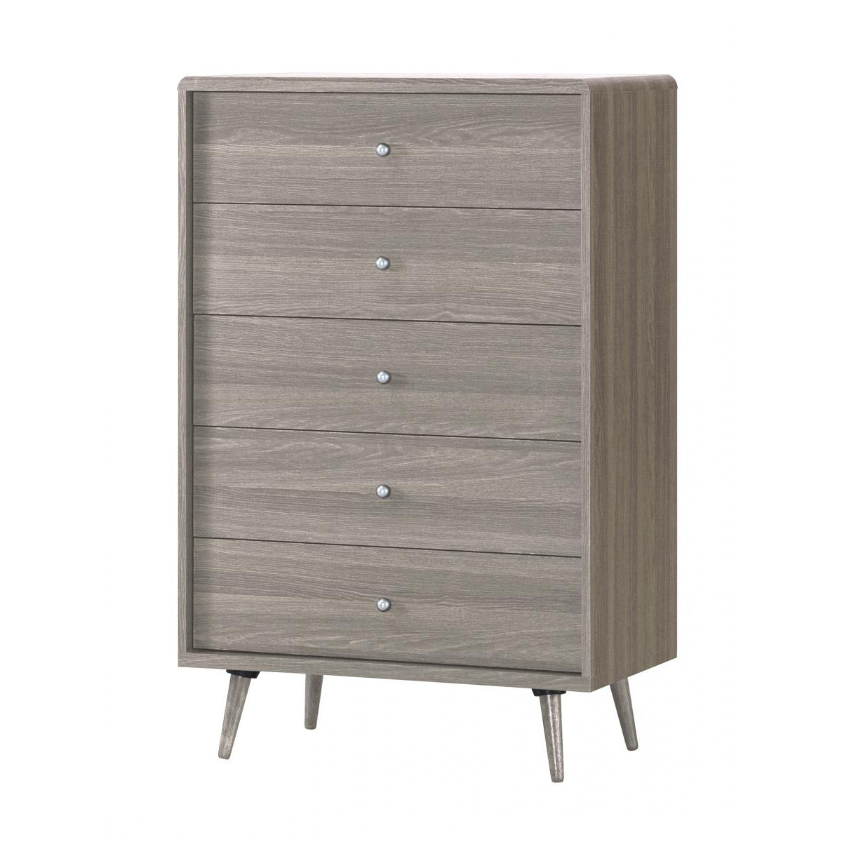 Chest 5 Drawer Grey Oak