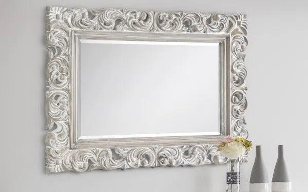 Baroque Distressed Wall Mirror