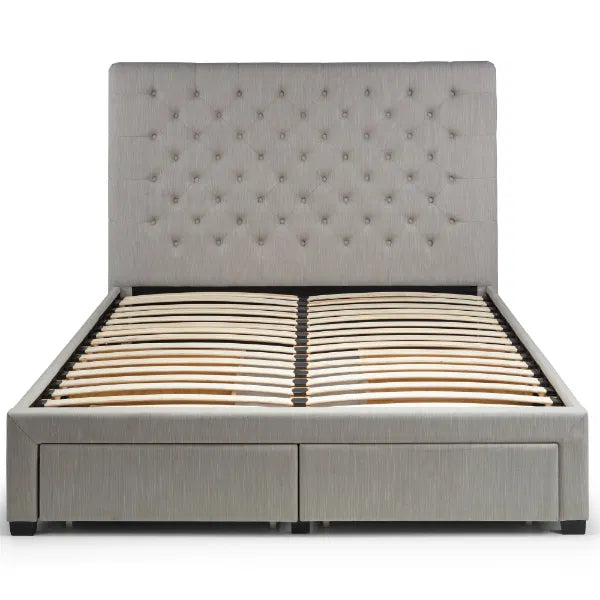 Wilton Deep Button 4 Drawer Double Bed