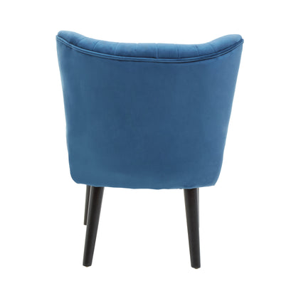 Livia Blue Velvet Chair