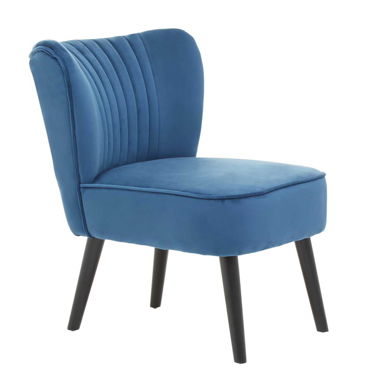 Livia Blue Velvet Chair