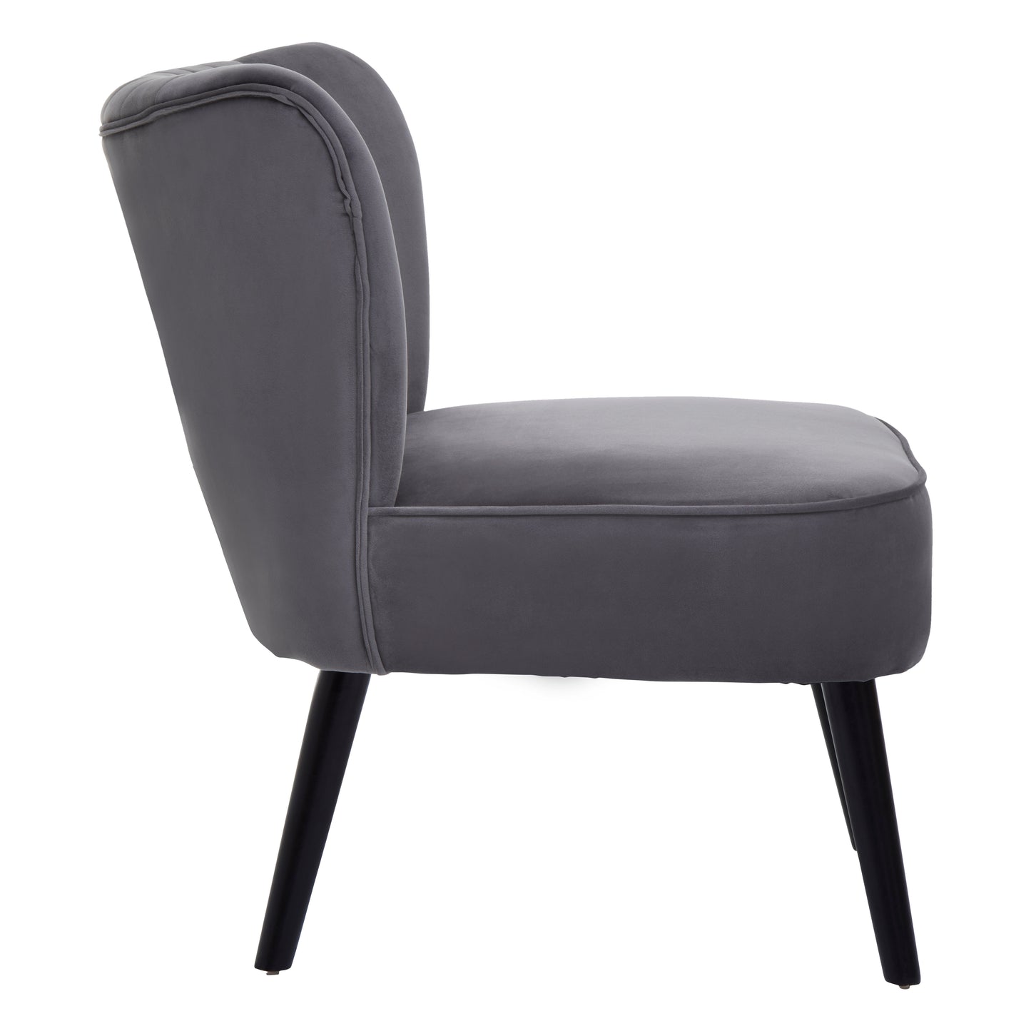 Livia Grey Velvet Chair
