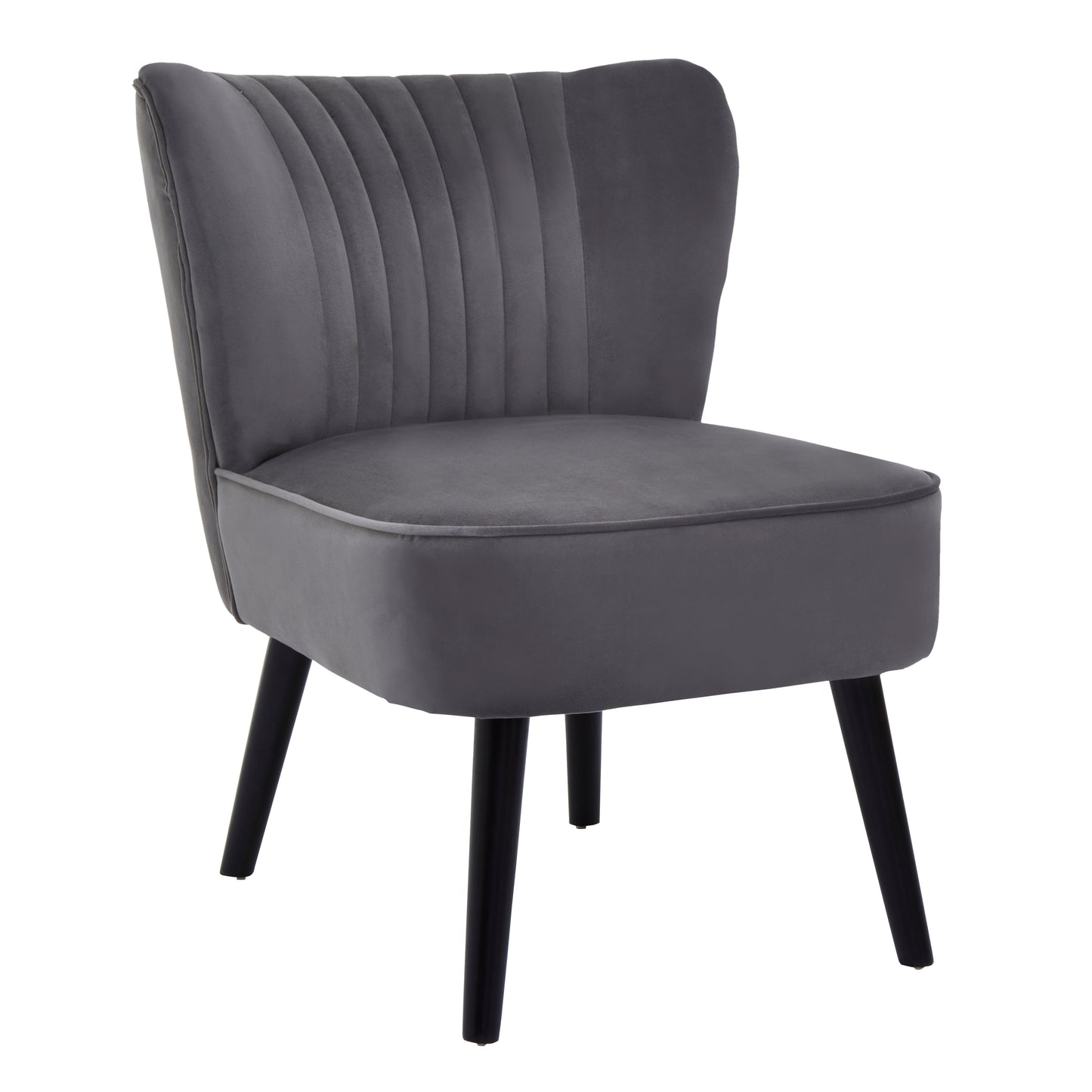 Livia Grey Velvet Chair