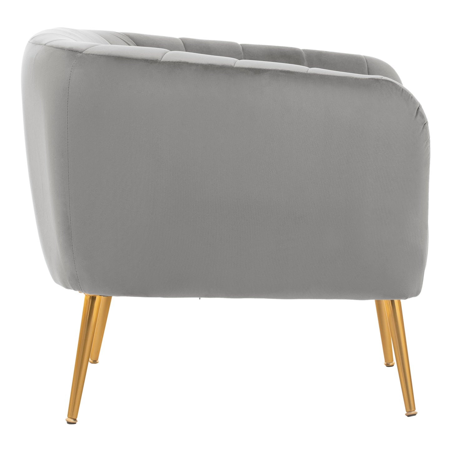Lavinia Grey Velvet Chair