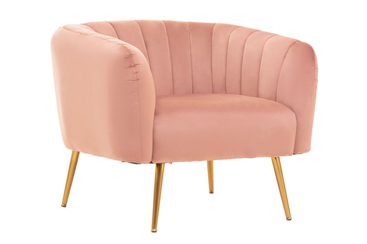 Lavinia Pink Velvet Chair