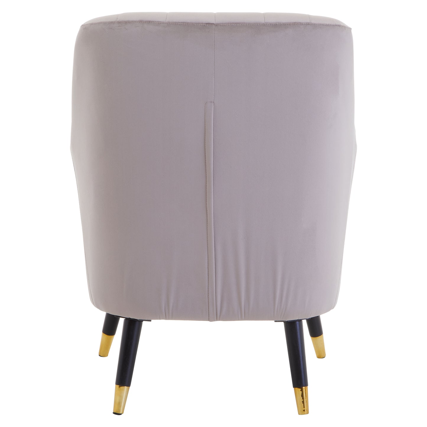 Maeve Mink Velvet Accent Chair With Black Legs