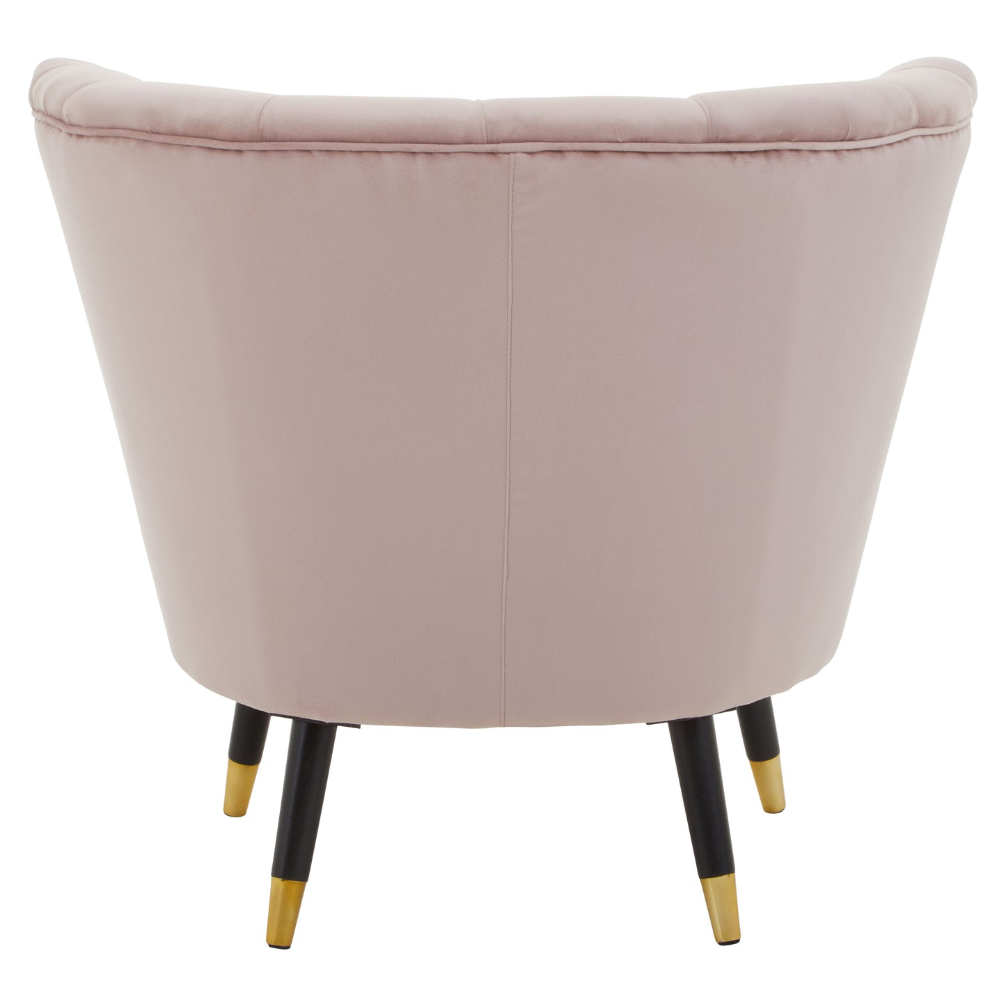 Maeve Dusky Pink Velvet Shell Accent Chair
