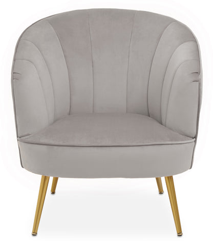 Mae Grey Velvet Chair