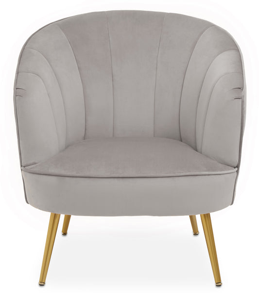 Mae Grey Velvet Chair