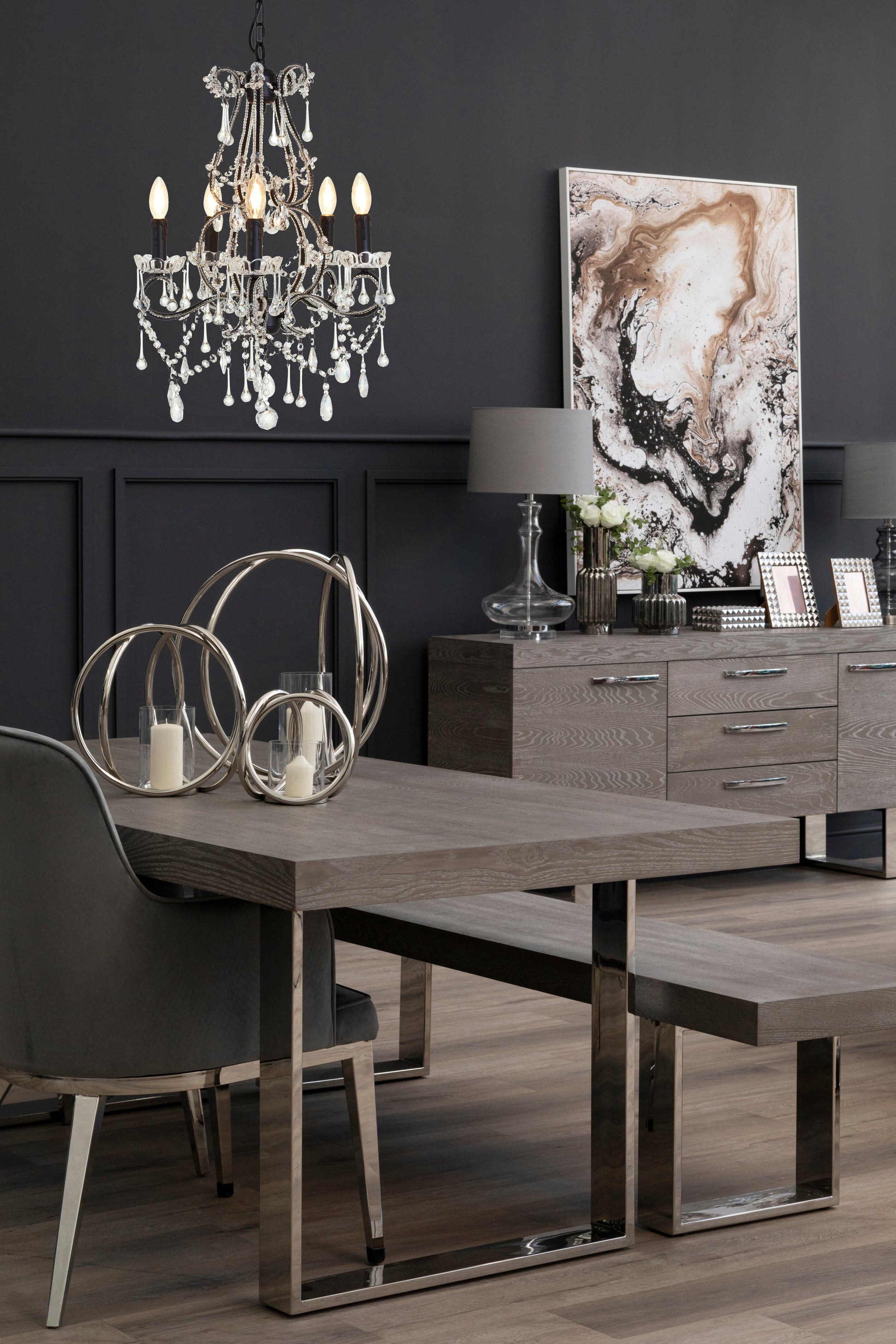 Shay 5 Bulbs Chandelier
