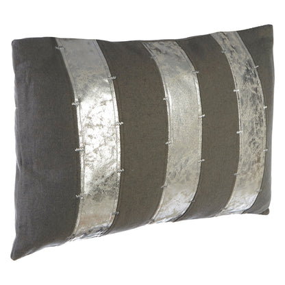 Ezra Grey and Silver Cushion