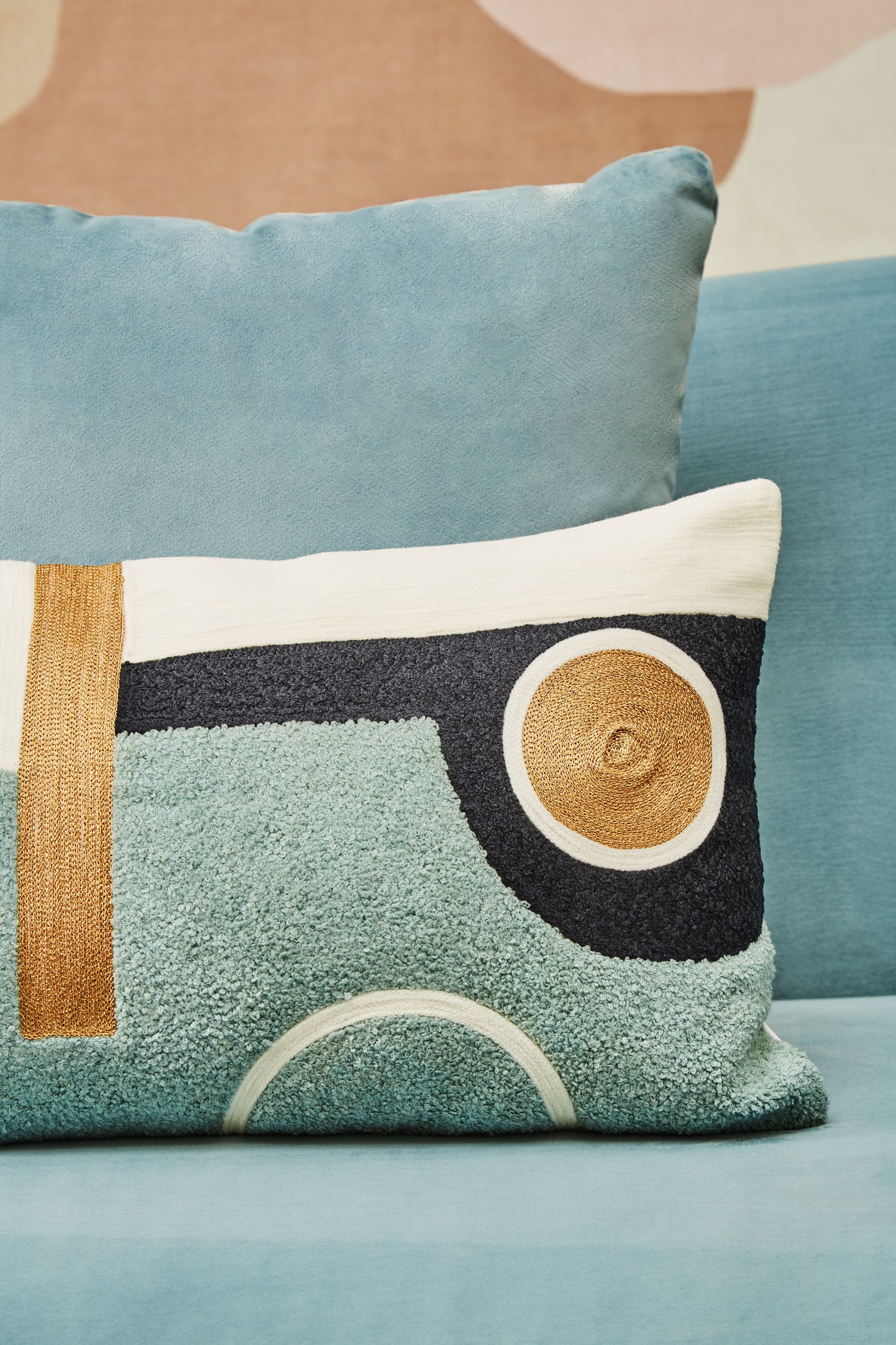 Lily Abstract Rectangular Cushion