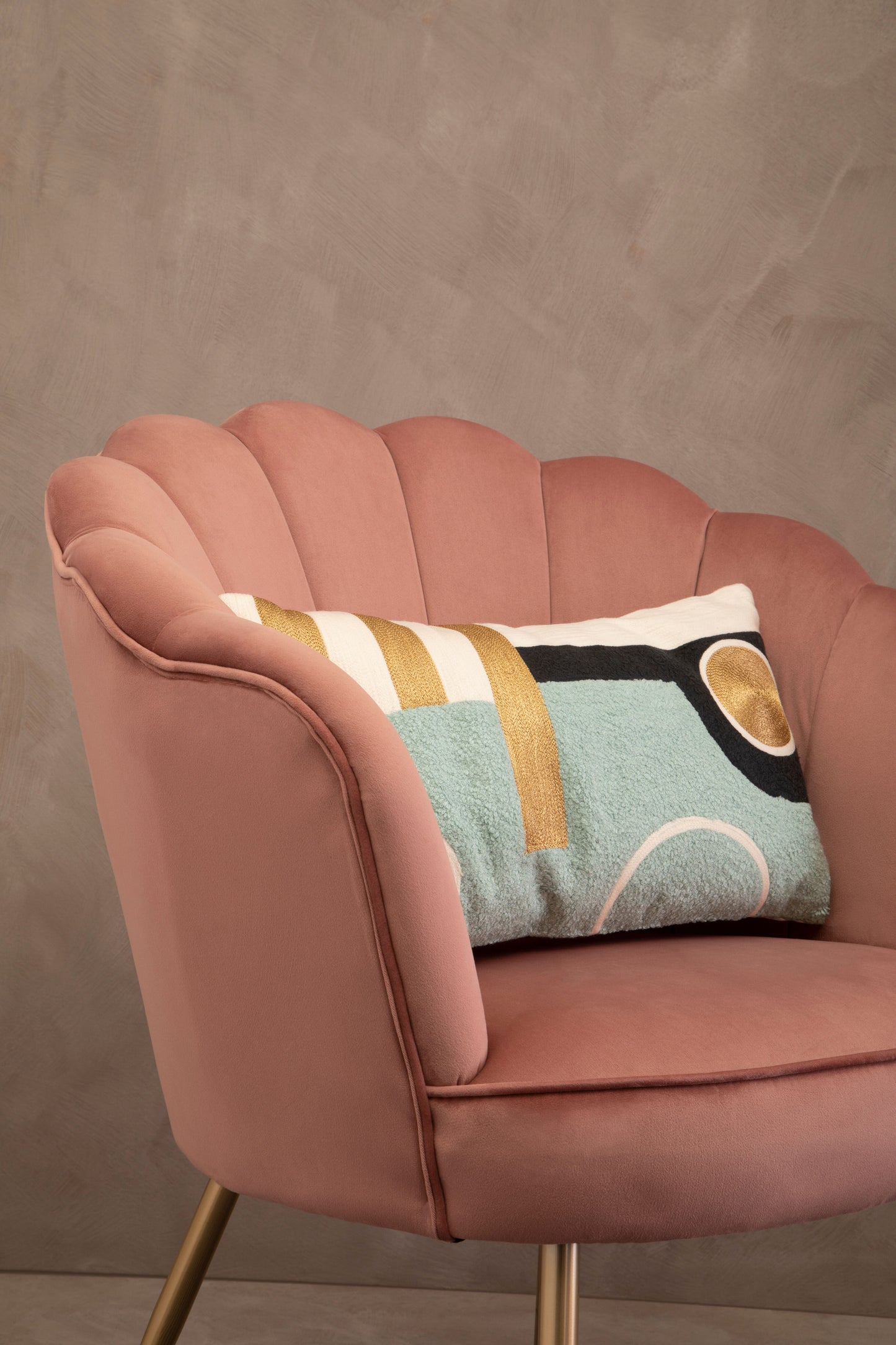 Lily Abstract Rectangular Cushion
