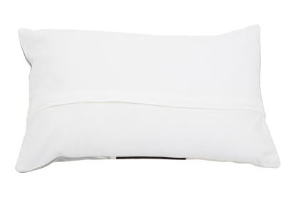Lily Circular Print Embroidered Rectangular Cushion