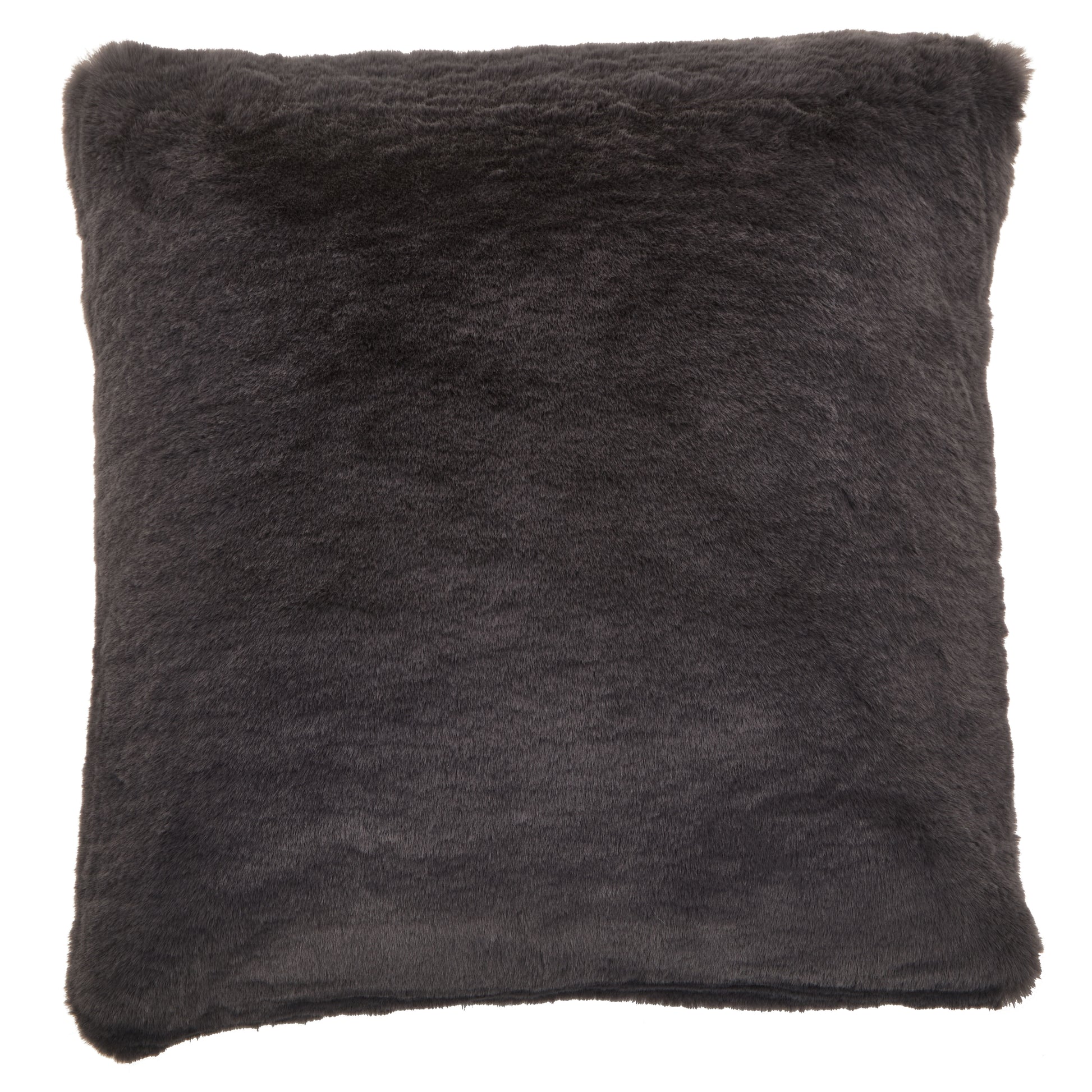Grey Square Fur Cushion