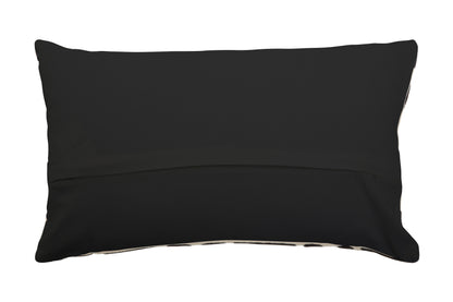 Zebra Natural And Black Rectangular Cushion