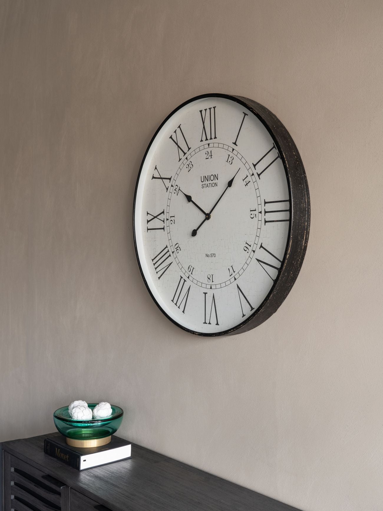 Antique Black Wall Clock