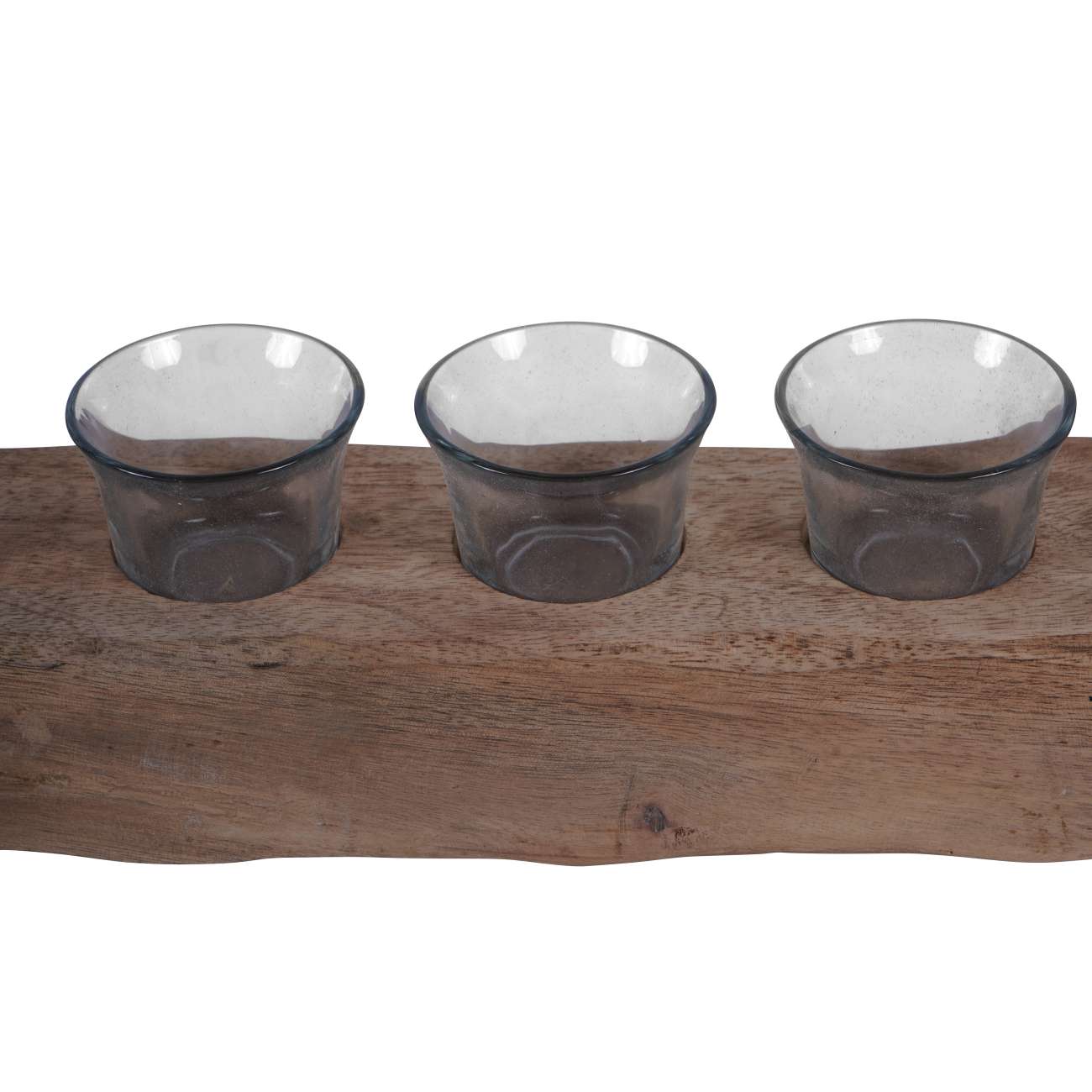 Vintage Wood 8 Light Tea Light Holder
