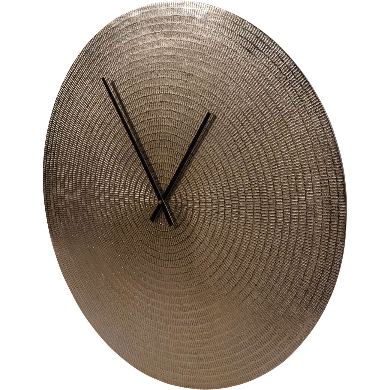 Textured Champagne Gold Wall Clock
