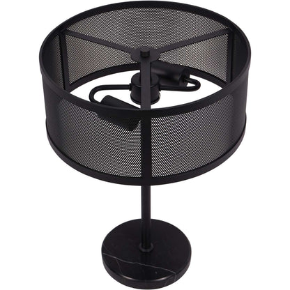 Storm Mesh Black Table Lamp with Shade
