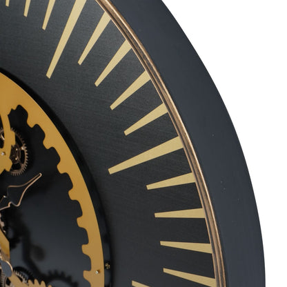 Palladium Wall Clock with Centre Moving Cogs 100cm