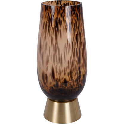 Savanna Glass Vase with Brass Base 40cm