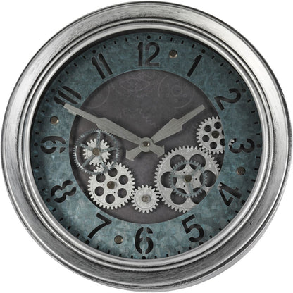 Palladium Mini Cogs Clock Antique Silver 33.3cm