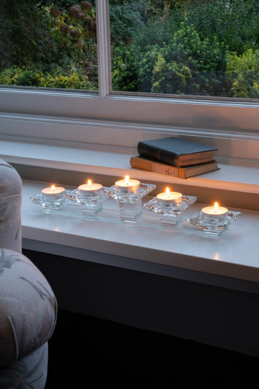 Morcott Glass 5 Head Tealight Holder