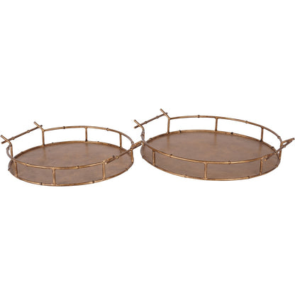 Astaire Bamboo Tray Set Of 2 Mini and Small