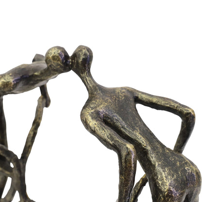 Smooching Cyclist Sculpture