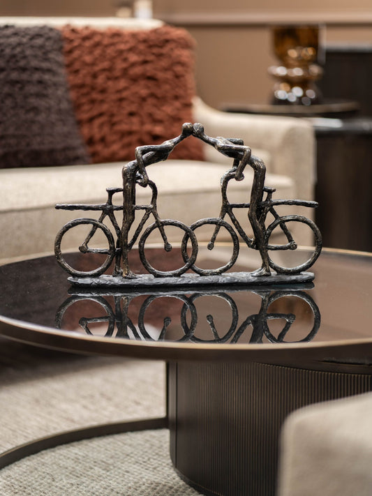 Smooching Cyclist Sculpture