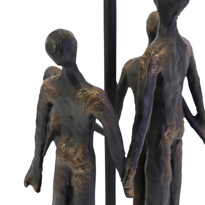 Family Sculpture Lamp with Shade