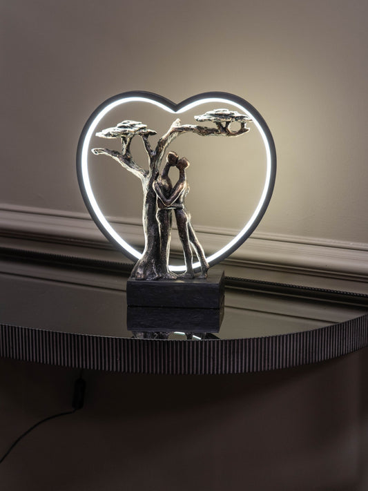 Loving Couple Light Sculpture LED USB