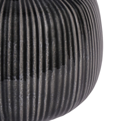 Bruno Ceramic Table Lamp Charcoal with Shade E27 60W