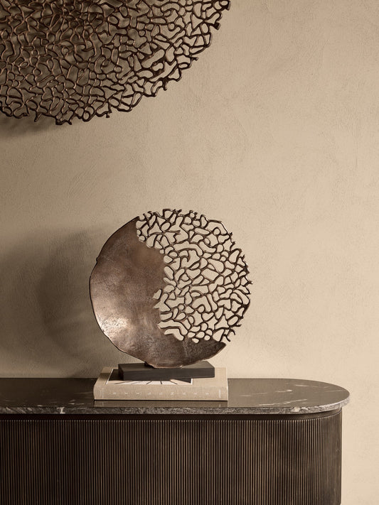 Apo Coral Raw Bronze Sculpture