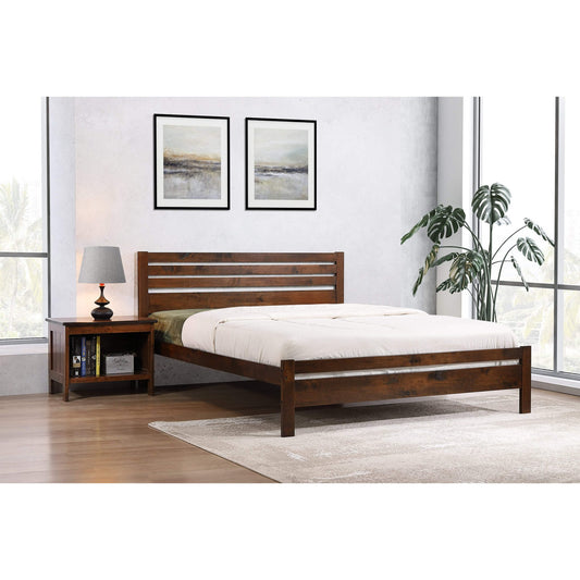 Astley King Size Solid Hardwood Antique Oak