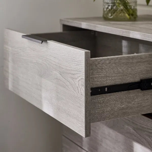 Bali 6 Drawer Wide Chest - Grey Oak