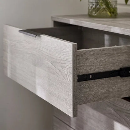 Bali 6 Drawer Wide Chest - Grey Oak